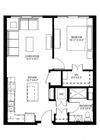 1 Bedroom Floor Plan